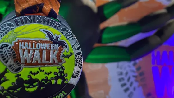 Halloween walk medal