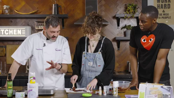 chefs in a kitchen