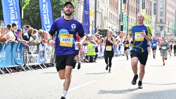 Young Epilepsy Challenge Runners in a Marathon