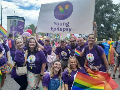 Young Epilepsy team supporting London Pride 2023