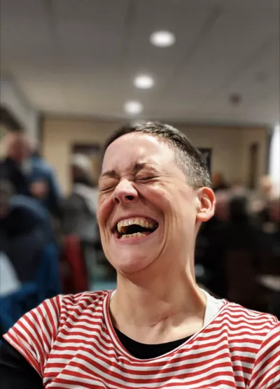 lady laughing