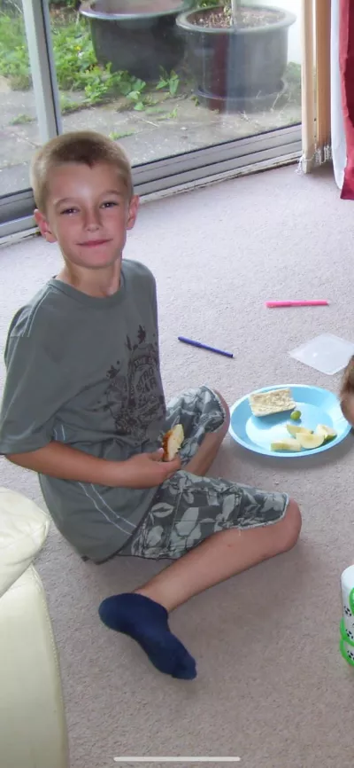 boy sitting on the floor