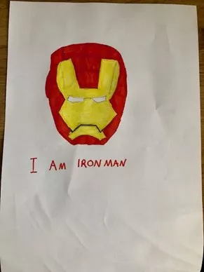 iron man drawing