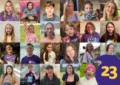 23 faces - 23 young people are diagnosed with epilepsy every day