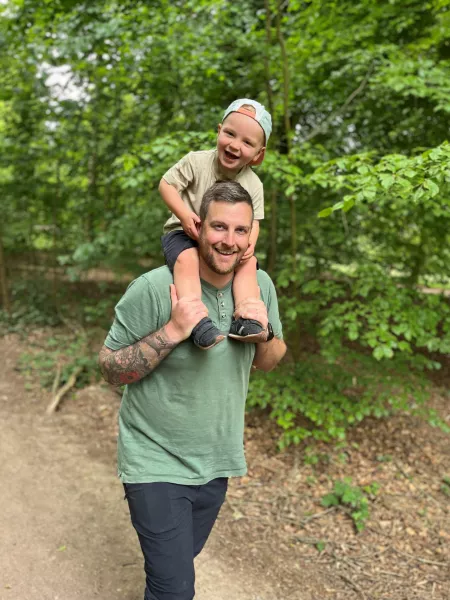 Father and son on a 26 miles for 26 days challenge for Purple Day | Young Epilepsy 