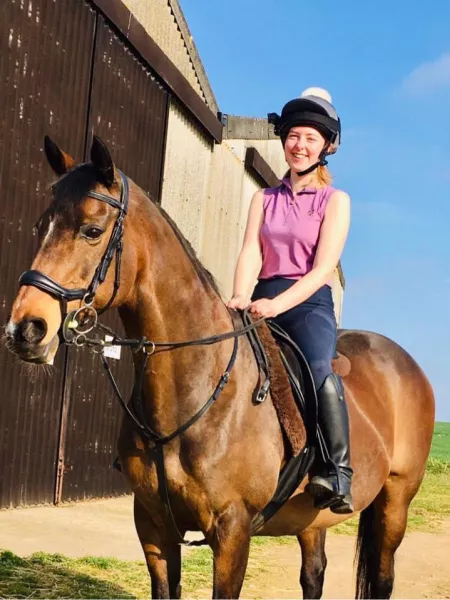 Girl on a horse