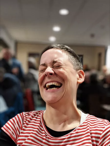 lady laughing