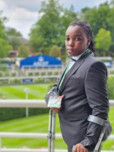 Young boy at Ascot Races